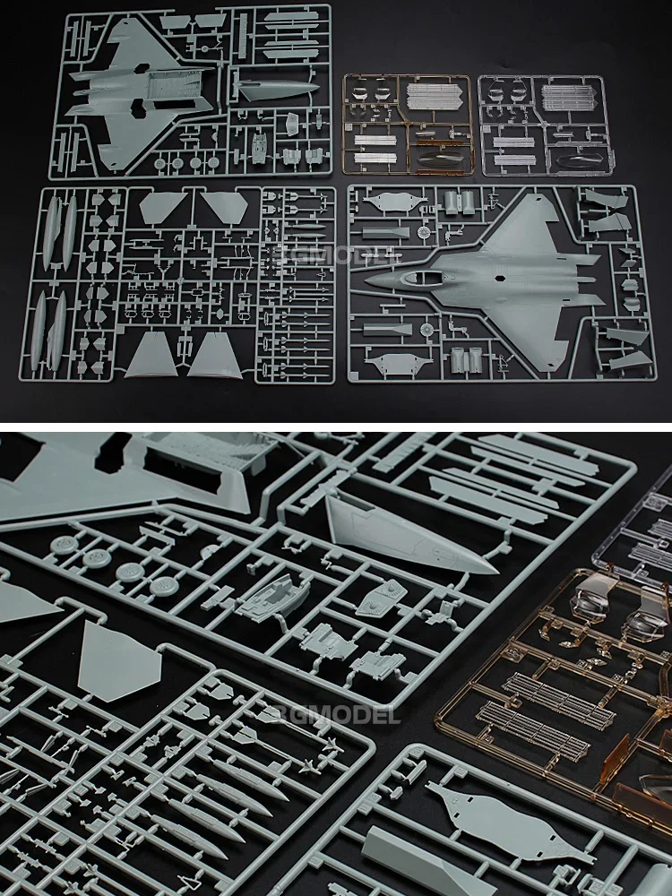 Academy-kit de avión ensamblado 12423, Hyundai, caza F-22A, 1/72