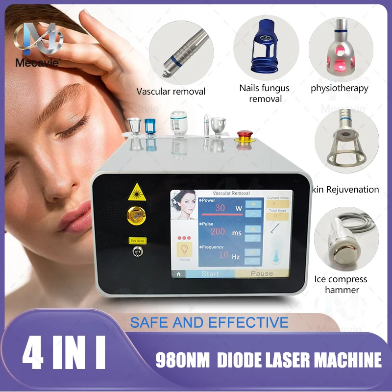 

Портативный НОВЫЙ диодный лазер 5-в-1 (980 нм) для удаления грибковых инфекций кожи, венозных петель и грибка ногтей