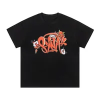 2025 NEW Syna World Drill T-Shirt Men Women Letter Print Short Sleeve Cotton Streetwear Summer Unisex Casual Graphic T shirts