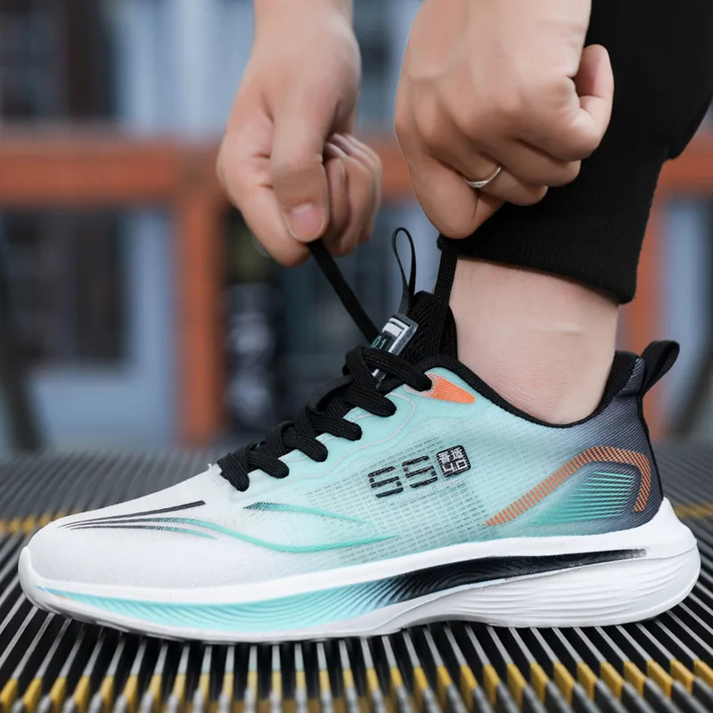 

2025Мужские новые модные повседневные удобные дышащие кроссовки на мягкой подошве для пар в уличном стиле, модные кроссовки