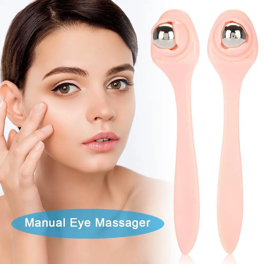 360° Roller Ball Eye Massager for Dark Circles & Wrinkles - Facial Lift Massage Tool, Anti-Aging Beauty Device