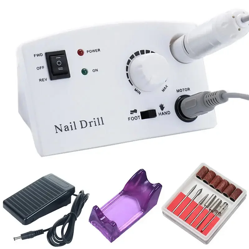 35000 RPM Electric Nail Drill Electric Nail File With Cutter Manicure Nail File Tool Polishing Drill Suitable for Salons