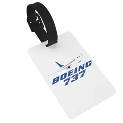 Boeing 737 Luggage Tags Suitcase Accessories Travel PVC Fashion Baggage Boarding Tag Portable Label Holder ID Name Address