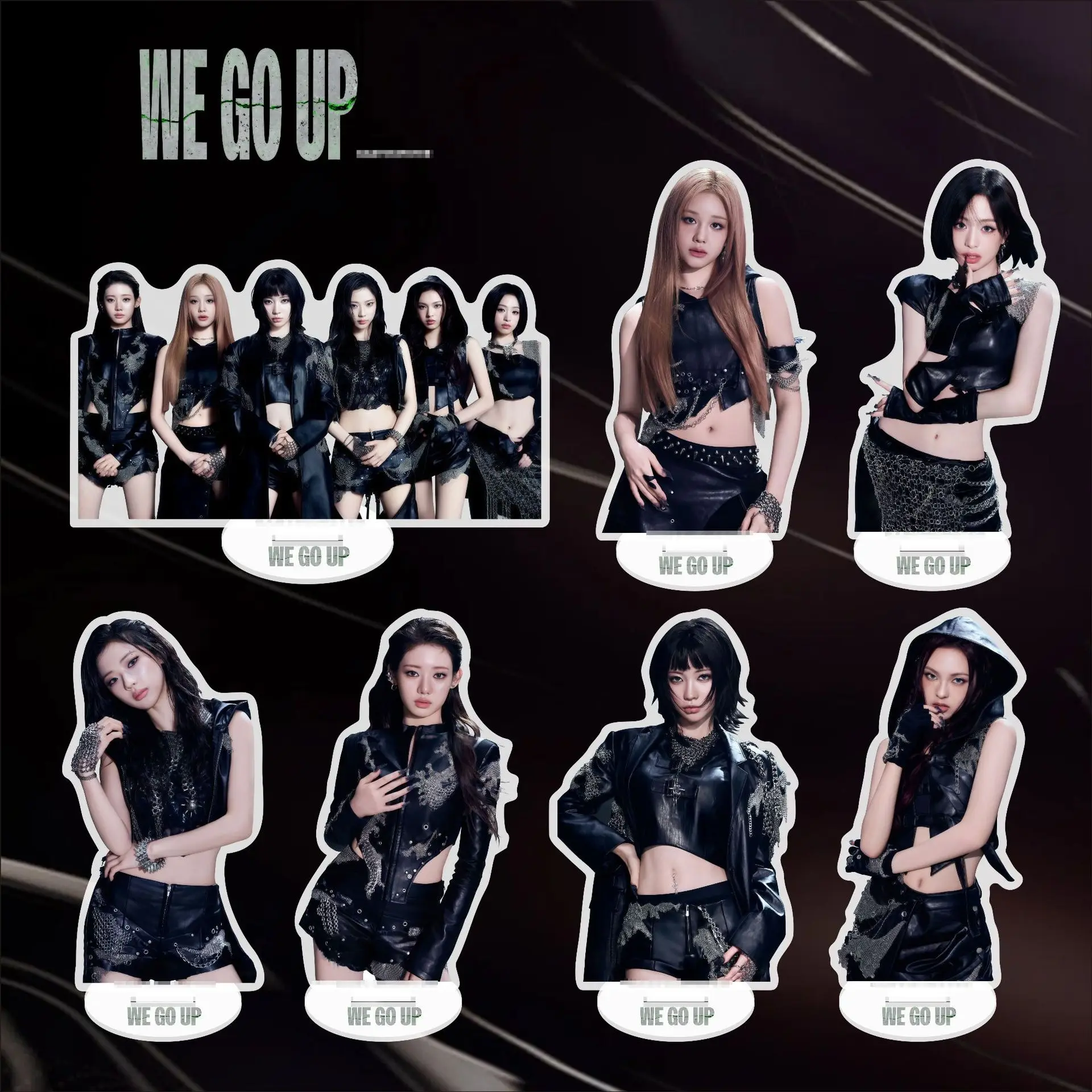 KPOP مجموعة الفتيات الكورية BN الكنز الوحش الاكريليك الوقوف ألبوم جديد نحن نذهب على الوجهين حلية الإنسان الطرفية