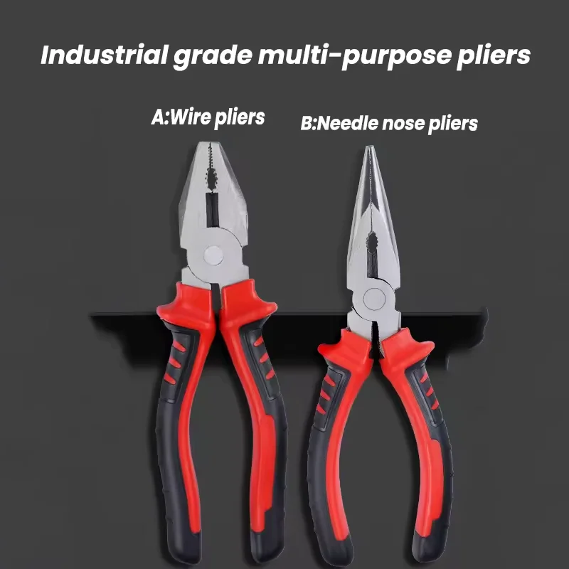 Плоскогубцы с длинным носом, плоскогубцы, промышленные 6/8-дюймовые многофункциональные трудосберегающие плоскогубцы ручной работы, комплексный ручной инструмент для резки проволоки