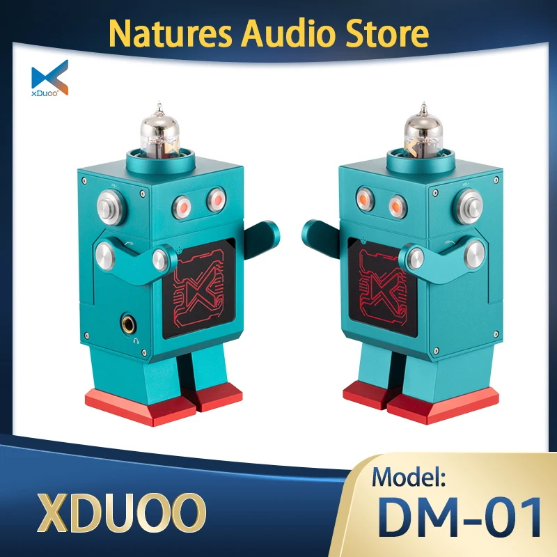 xDuoo MD-01Tube  Desktop Decoder MQA DM01 USB DAC Bluetooth 5.4 Headphone Amplifier IEM AMPs 6.35mm Outputs