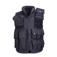 Unisex Tactical SWAT Vest Black #4