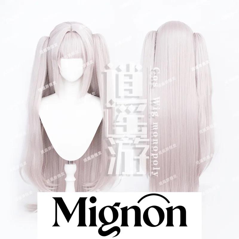 

Azur Lane Halfor Bunny Girl Cosplay Wig, Simulation Scalp Top & Silver-White Gradient Styling Halloween Gift