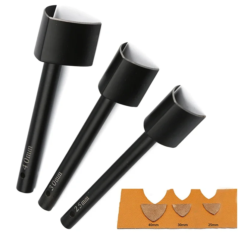 

25/30/40mm V-Shaped Leather Cuttting Tool Punch Cutter DIY Leather Craft Tools V Shape Cutter Punching for Belt Wallet
