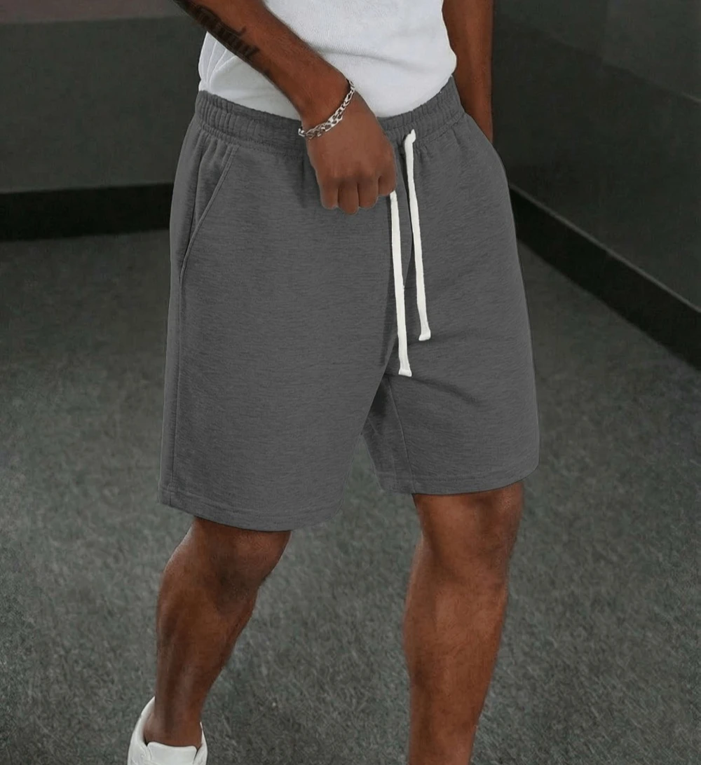 

Men's casual jogging shorts soft and loose knit fabric, stylish and versatile for fitness and running training mens shorts