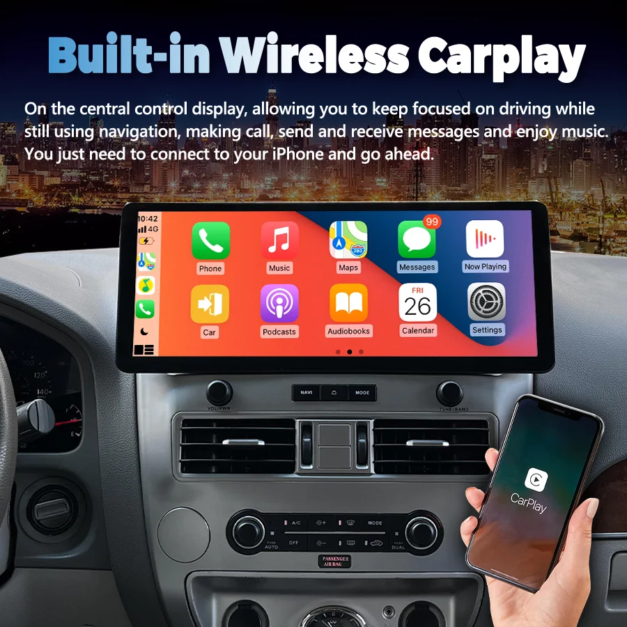 17inch Android Multimedia Video Player For Infiniti QX56 For Nissan Aramada 2008-2015 Stereo Navigation Car Wireless Carplay GPS
