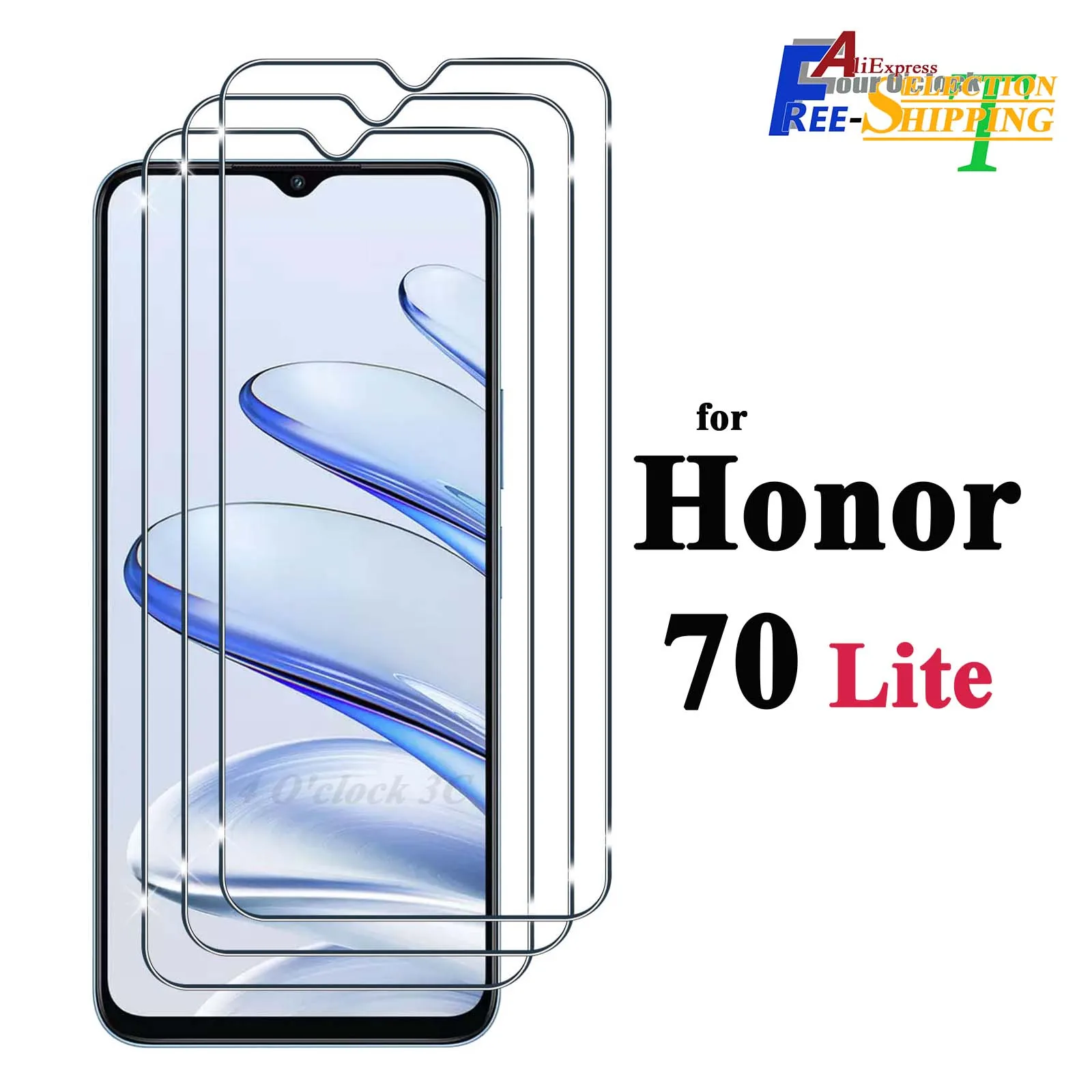 

For Honor 70 Lite Tempered Glass Screen Protector Crystal HD Clear Anti Spy Peep Privacy 9H Protective Scratch High Aluminum