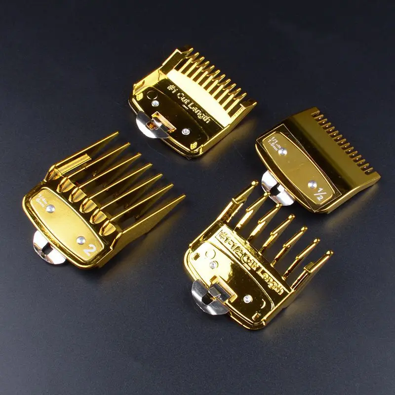 1,5mm 3mm 4,5mm 6mm Abstandskämme für elektrische Haarschneidemaschinen, professionelle Schneidführungskämme für Friseursalons, Schwarz Y0731 – Detail 22