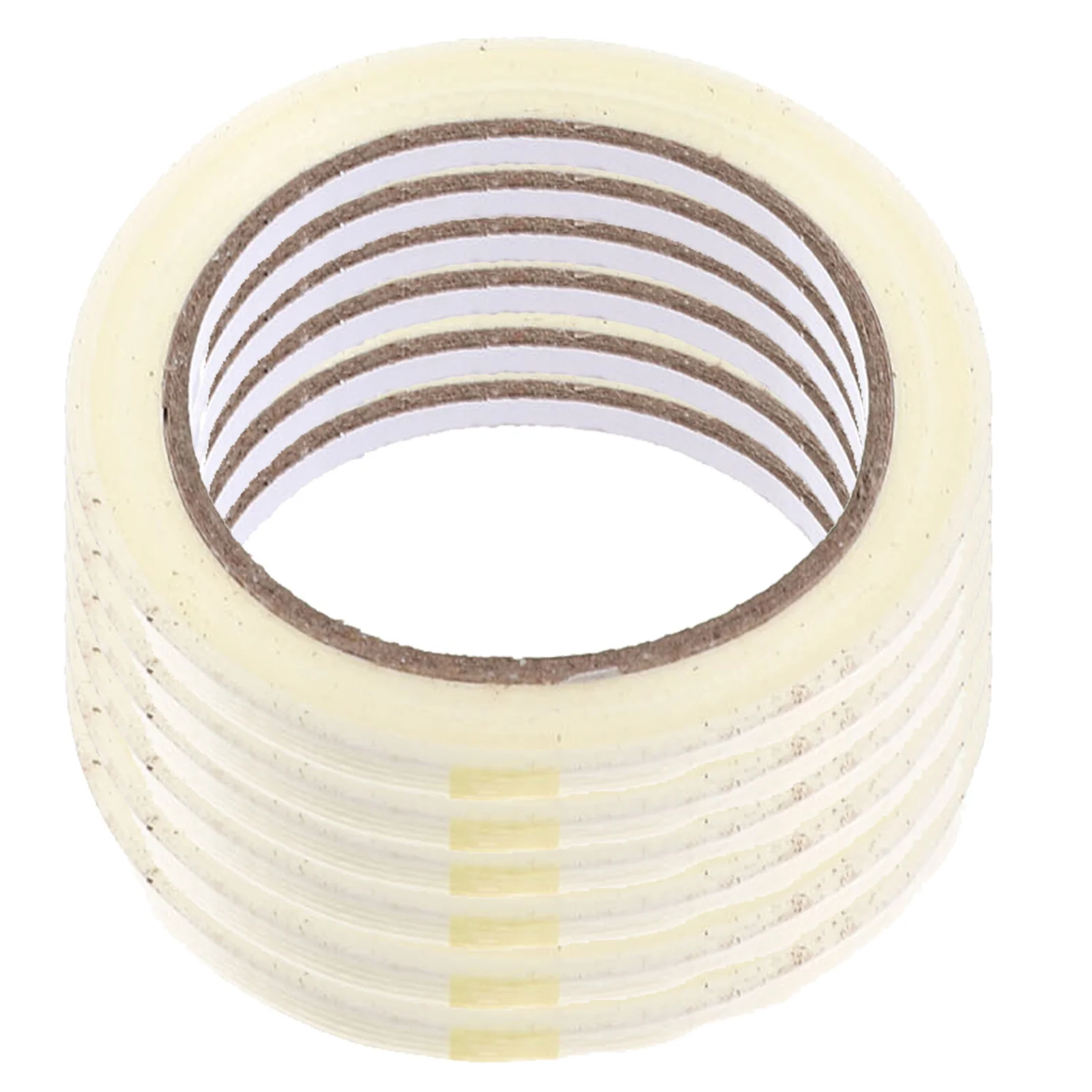 

6pcs Transparent Glass Fiber Strong Adhesive Waterproof Tear Resistant Packaging Tape For Home Use Bundling Fixing Tape