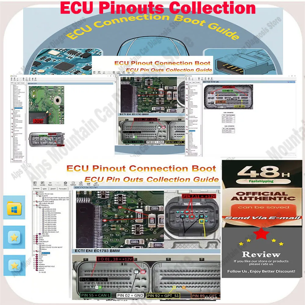 

Latest Repair Software ECU PinOuts Software Boot & Connection Collection Beginner Guide Editable Wiring Diagram for Repair Files