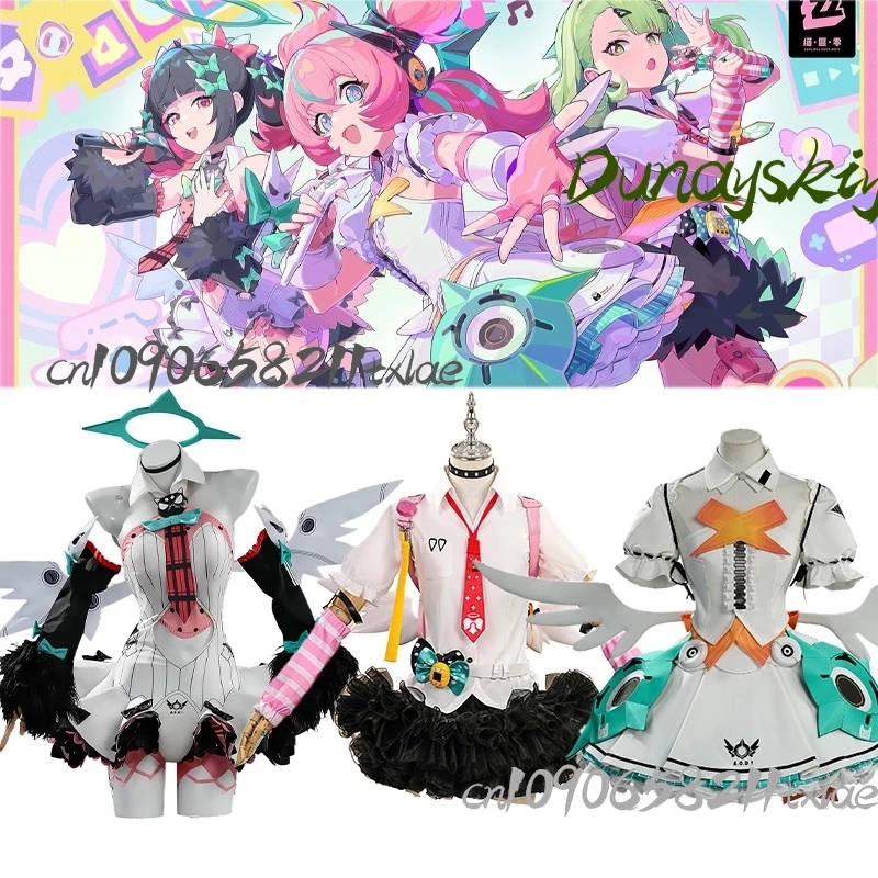 Disfraces de Cosplay para Mujer de Zenless Zone Zero, Delusional Angel, Nangong Yu, Aria, Sunna, Pelucas, Accesorios, Falda, Lolita, Y2K, Jirai Kei, Carnaval