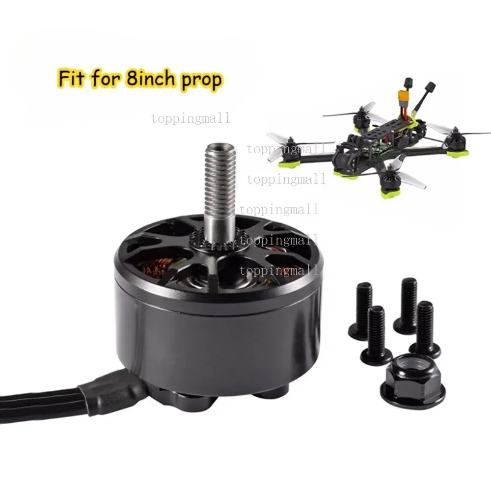 Двигатель HSKRC 2812, 1100 кВ для опоры 8040, 7-дюймовый гоночный дрон RC FPV, длинный прочный