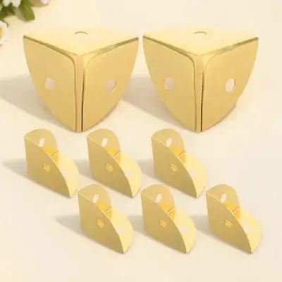 8 قطعة حماة الزوايا الحديدية المعدنية 90 درجة مثلث حالة المضادة للتصادم الحرس غطاء حافة السلامة للمنزل مكتب