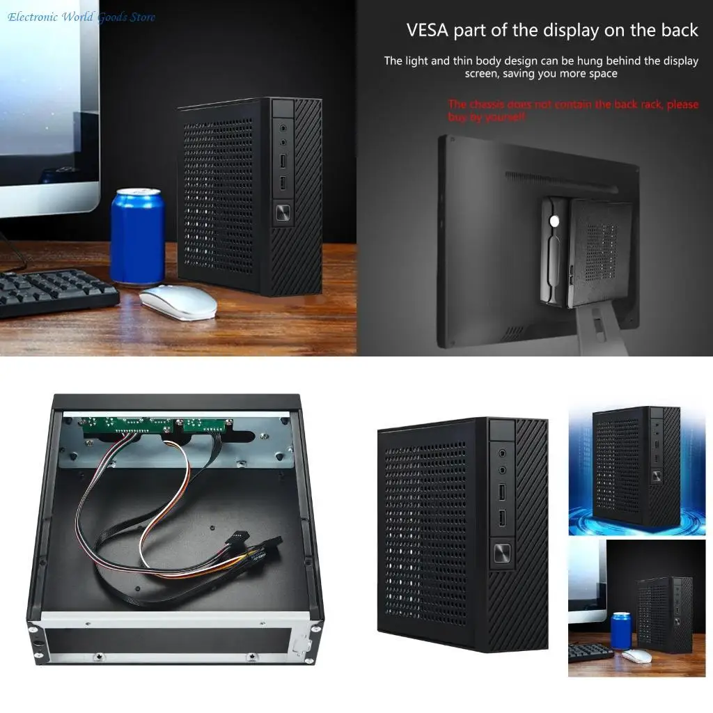 A3PD Mini-ITX HTPC for Case Monitoring server Chassis Industrial Control Computer for