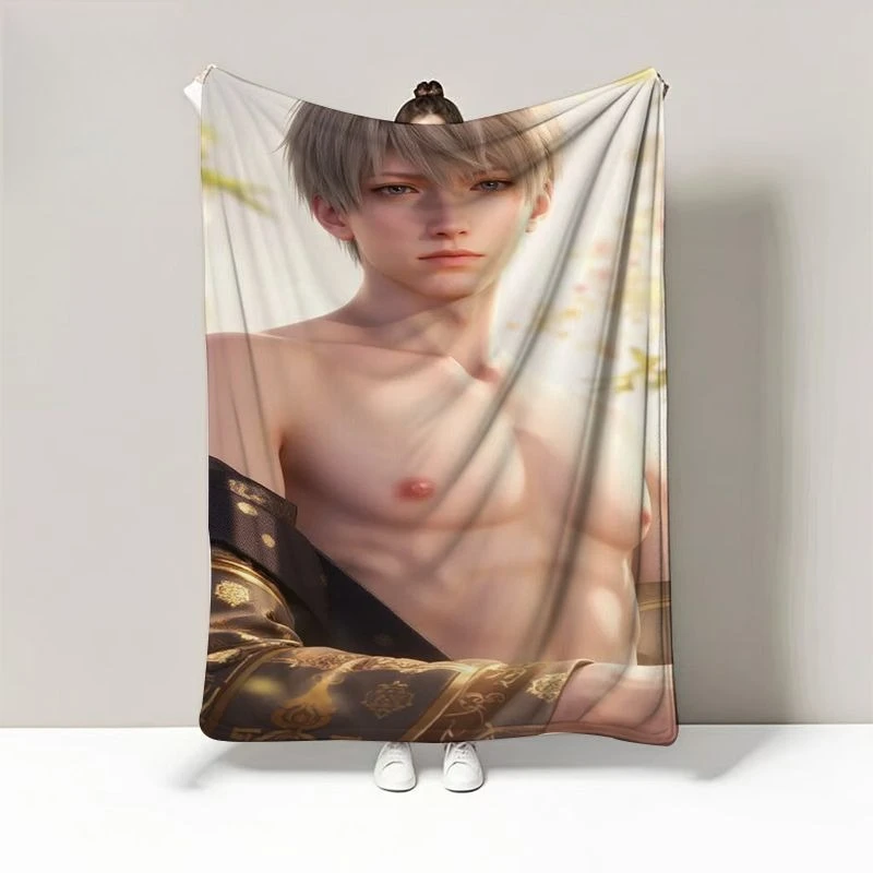 Love and Deepspace Sylus Caleb Xavier Couverture en flanelle douce 4 saisons, chaude et légère, jeu d'anime, cadeau pour femmes et filles