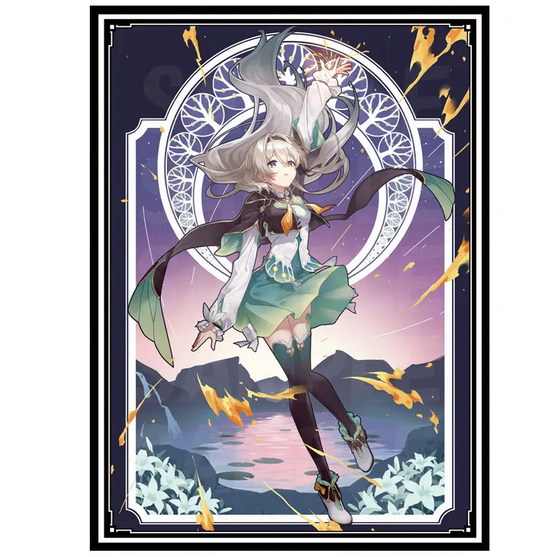 60PCS Laser Card Sleeves Anime Outer Board Game Trading Cards Protector MTG TCG PKM Shield Card Cover for Standard Size 67x92mm