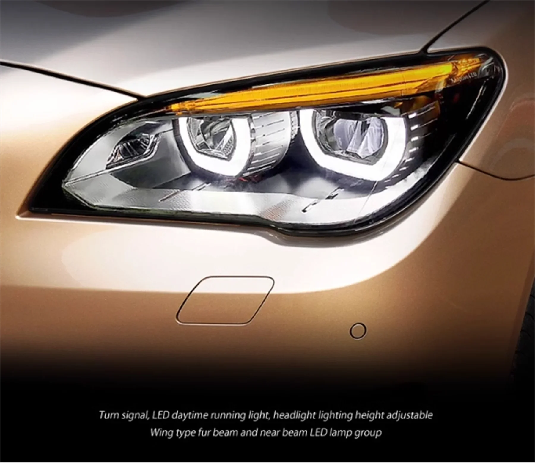 

Автомобильные светодиодные фары для BMW 1 серии F20 12-15, дневные ходовые DRL, указатель поворота