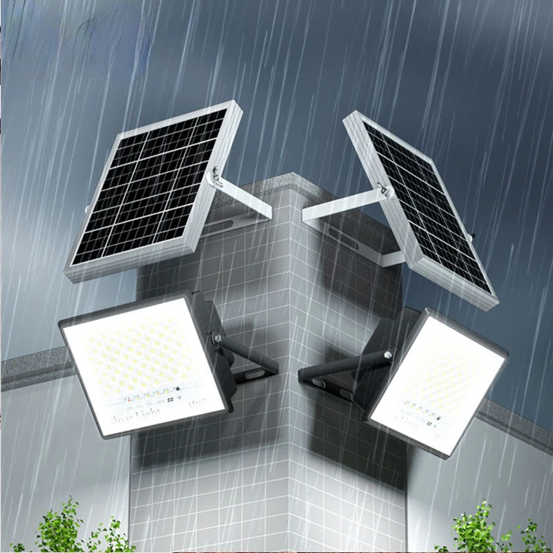 72/128/200LEDs 200LED Solar Spotlight Waterproof Solar Led Light Outdoor Lamp with Remote Control Flood Light Solar Street Light