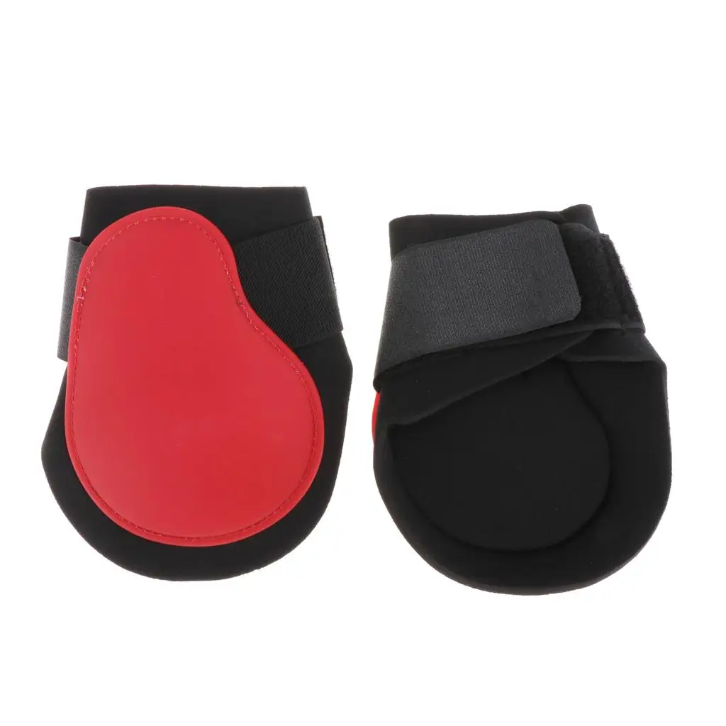 Adjustable Horse Leg Wraps Set PU Impact Reduction Equestrian Gear for Riding Accessories