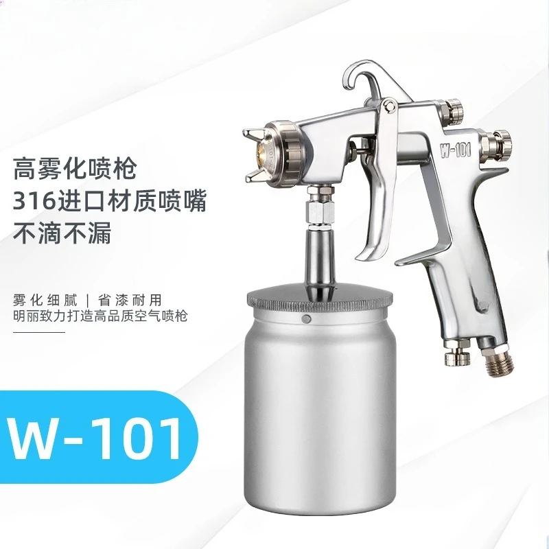 W-101 paint spray gun, high atomization car furniture spray gun, plastic parts topcoat pneumatic paint spray gun
