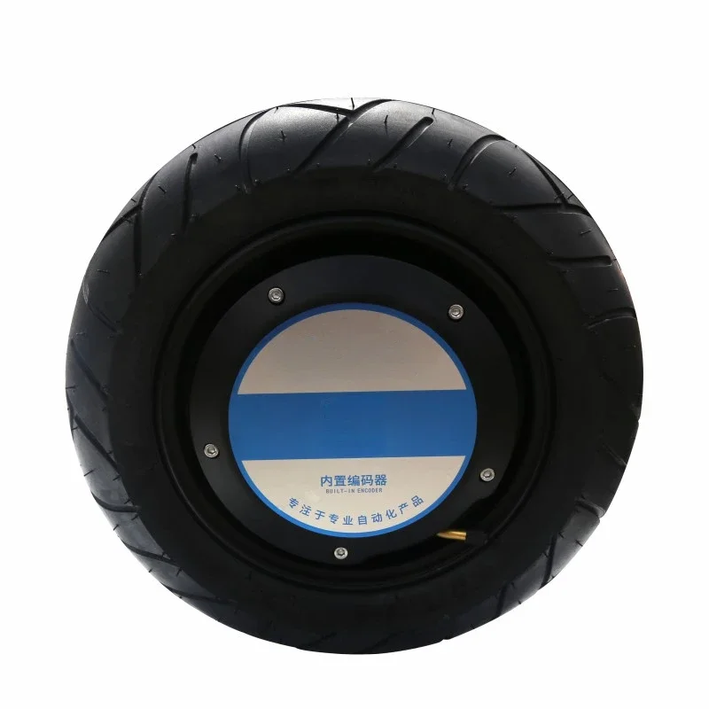 Novo servo driver de motor de cubo de roda de 14 polegadas 48V codificador de alta precisão DC AGV de eixo único