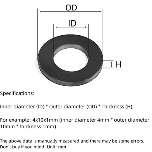 Imagen 2 del producto Arandela plana negra, juntas planas de goma de 2-42mm, arandelas de sellado antiaceite, junta tórica impermeable, absorción de golpes para grifo, manguera de agua