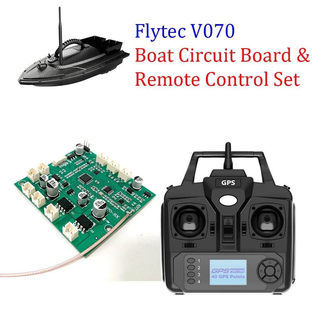 Flytec Official Original Circuit Board Controller Spare Parts For V070 40 Points GPS RC Fishing Bait Boat