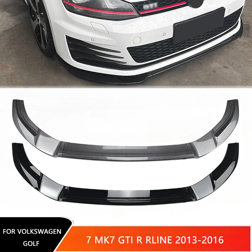 For VW Volkswagen Golf 7 MK7 GTI R Rline 2013-2016 Car Front Bumper Lip Spoiler Guard Protector Chin Splitter Diffuser Body Kits