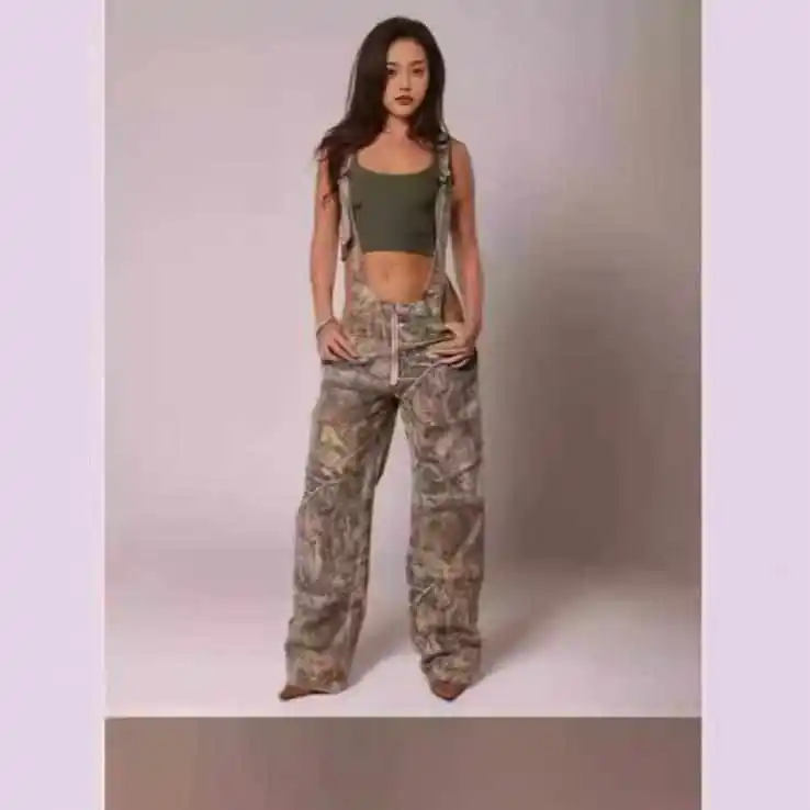 

Женские джинсовые брюки с низкой талией, ремешком и молнией, кожаные брюки оригинального дизайна, рабочая одежда, лето 2024, 2024 г.