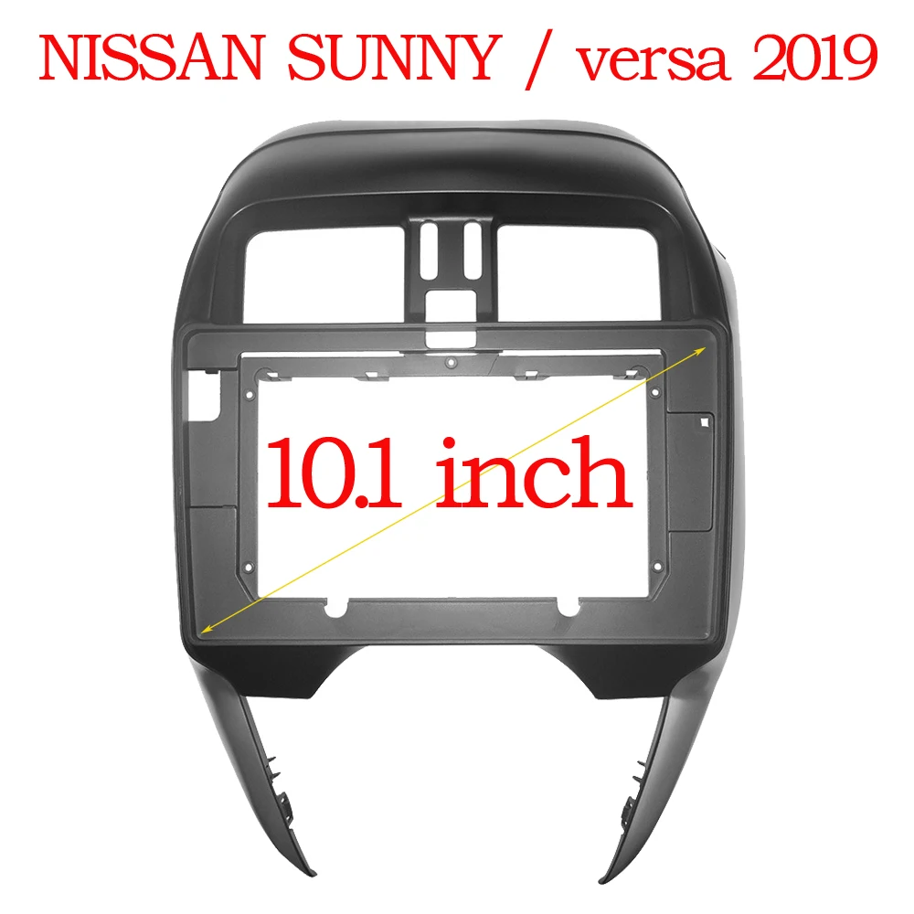 10 Inch Car Frame Fascia Adapter For Nissan Micra March Versa Note lidona Almera Latio Sunny Juke Versa Fitting Panel Kit
