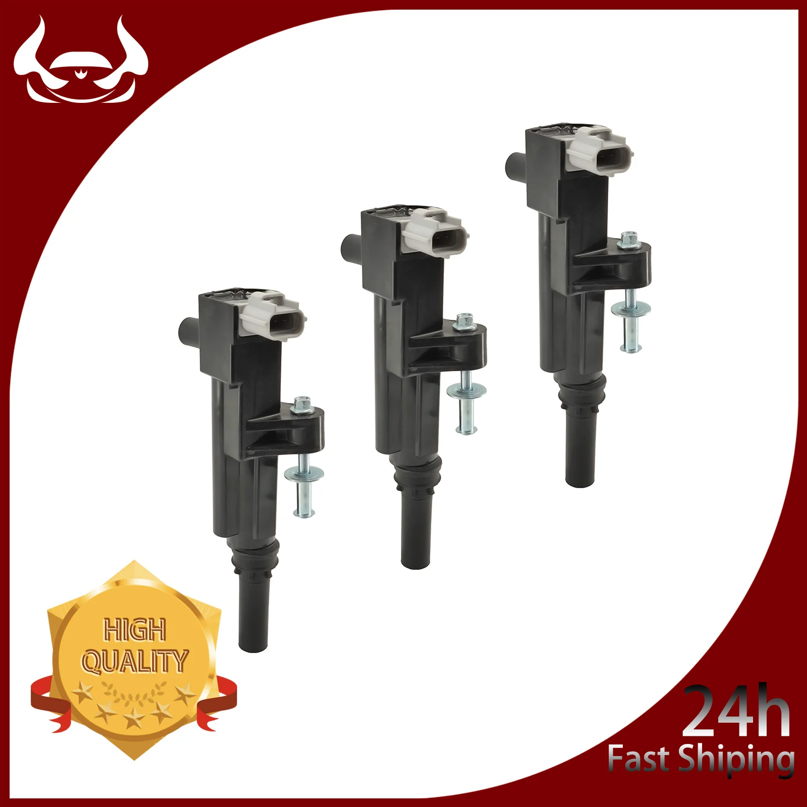 3pcs Ignition Coil Compatible With Chrysler Jeep Grand Cherokee III Liberty Dodge Dakota Nitro Ram 1500 05149199aa 68320417AA
