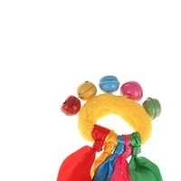 

1Pcs Children's Wrist Ribbon Team Sports Pompom Cheerleading Big Match Pom Club Dance Props Elastic Bracelet With Elastic Rope