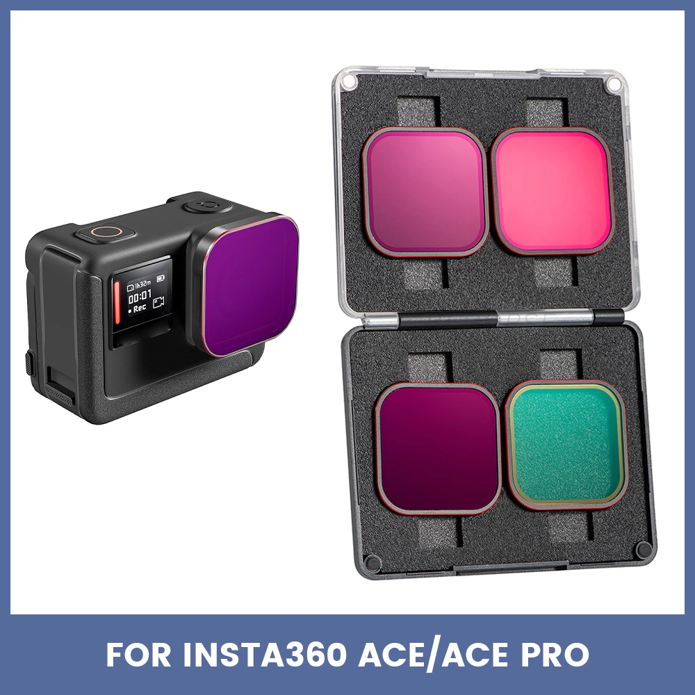 

Light Reducing Filters for Insta360 Ace/ Pro ND/8/16/32/PL Filter Dust and Scratch Resistant Full Protection