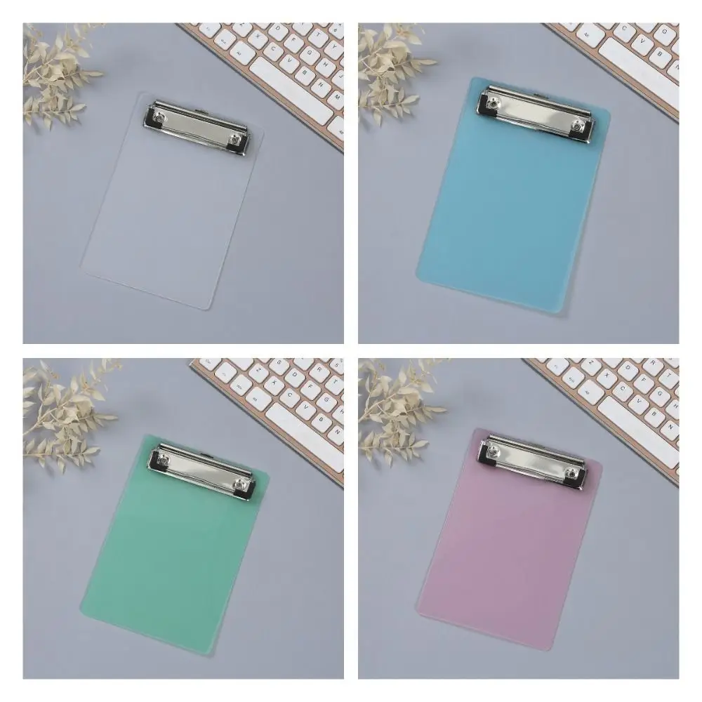 With Low Profile Gold Clip Mini A6 File Folder Writing Sheet Pad Writing Tablet Writing Clipboard Writing Pad Document Folder