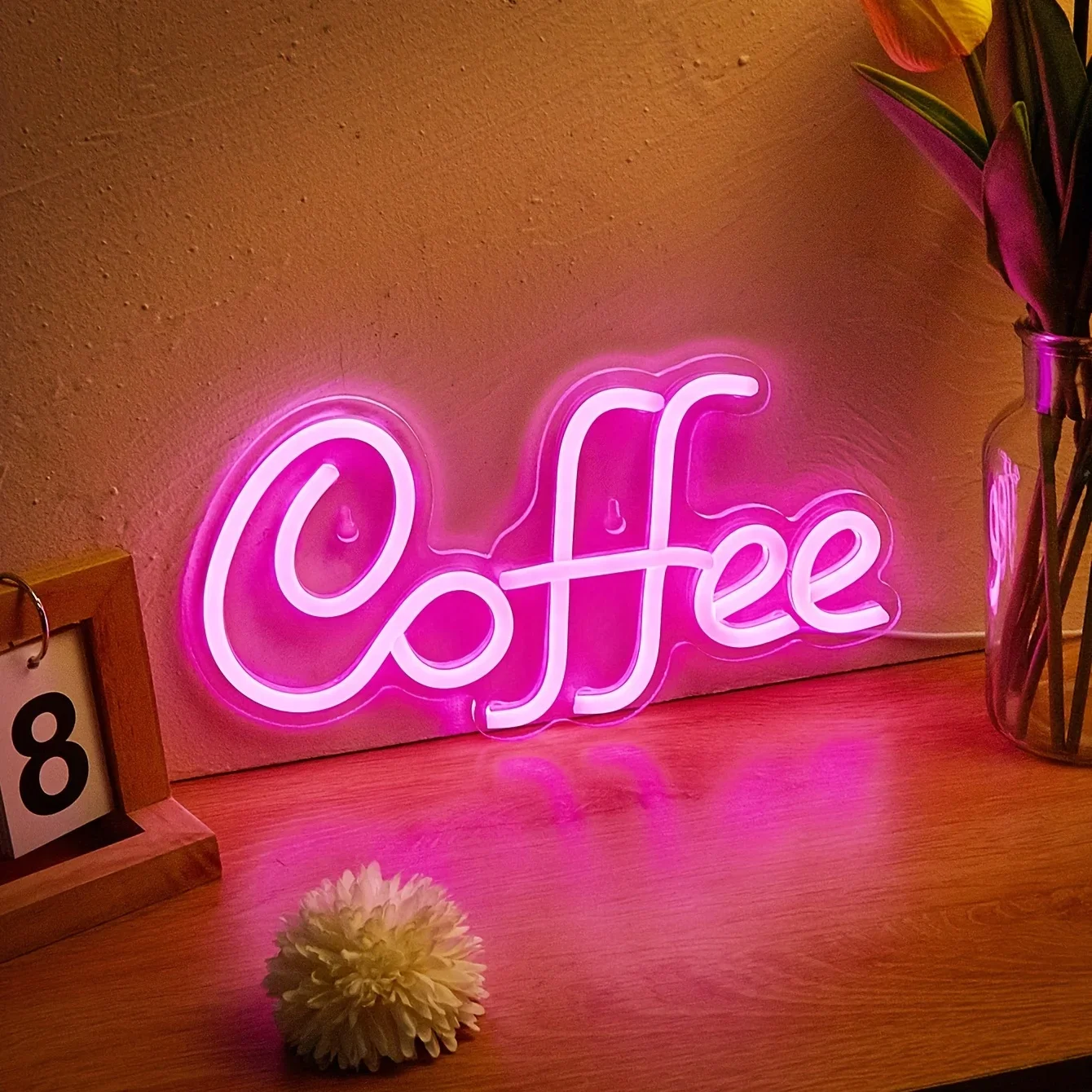 Coffee LED Neon Sign For Wall Decor, Light Up Signs,Neon Lights Signs, For Bedroom Kids Room Bar Wedding Party Decoration