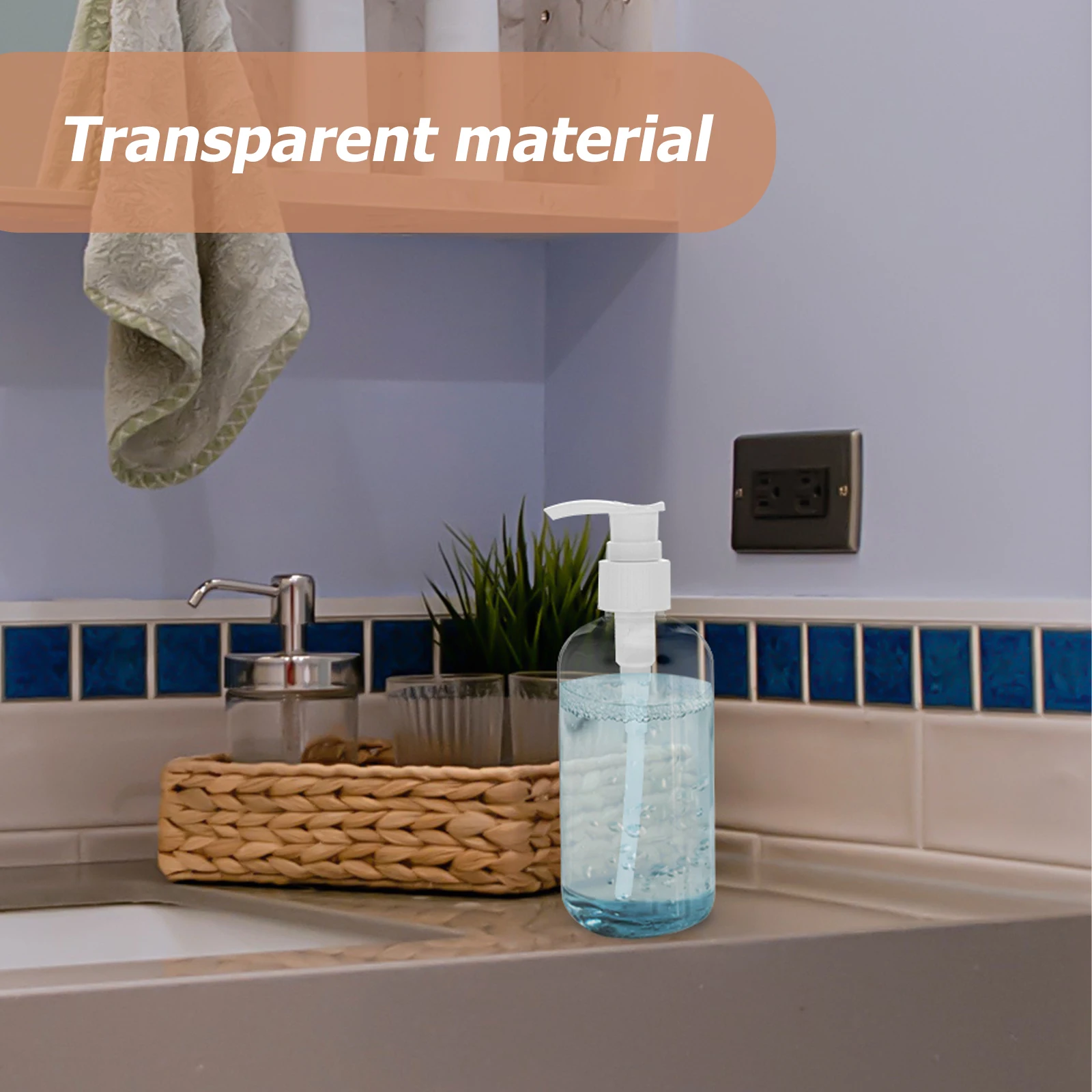 

5Pcs Press Pump Lotion Bottles Portable Reusable Shampoo Containers Empty Hand Soap Storage Durable Plastic Dispenser Bottles