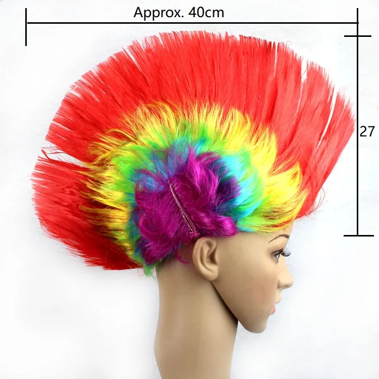 Cosplay Karneval Perücke für Geburtstagsfeier, lustige Haarhut-Accessoires, Tanz-Kopfschmuck, Nation Disco primitive Kopfbedeckung – Detail 1