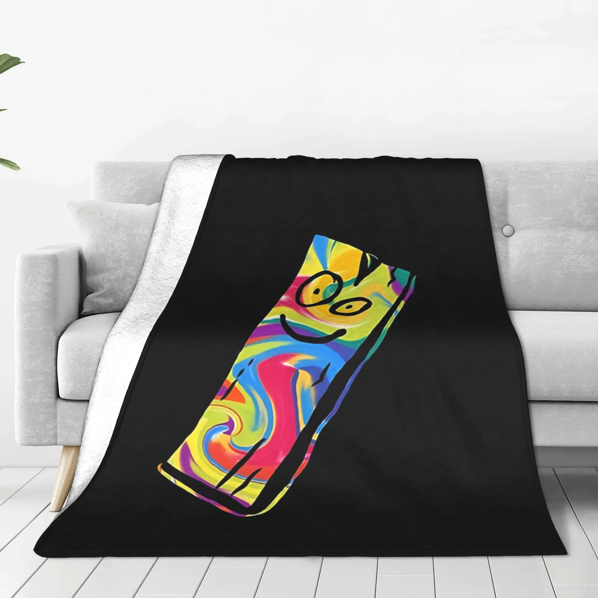 1PC Home Cutecore nostalgic cartoon  Ed  Edd  Eddy Blanket Super Cosy Plush Home Living Room Sofa Halloween