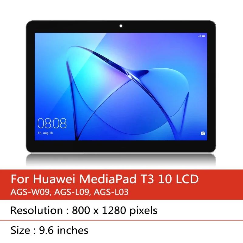 9.6“inch 100% Test For Huawei MediaPad T3 10 LCD Display Touch