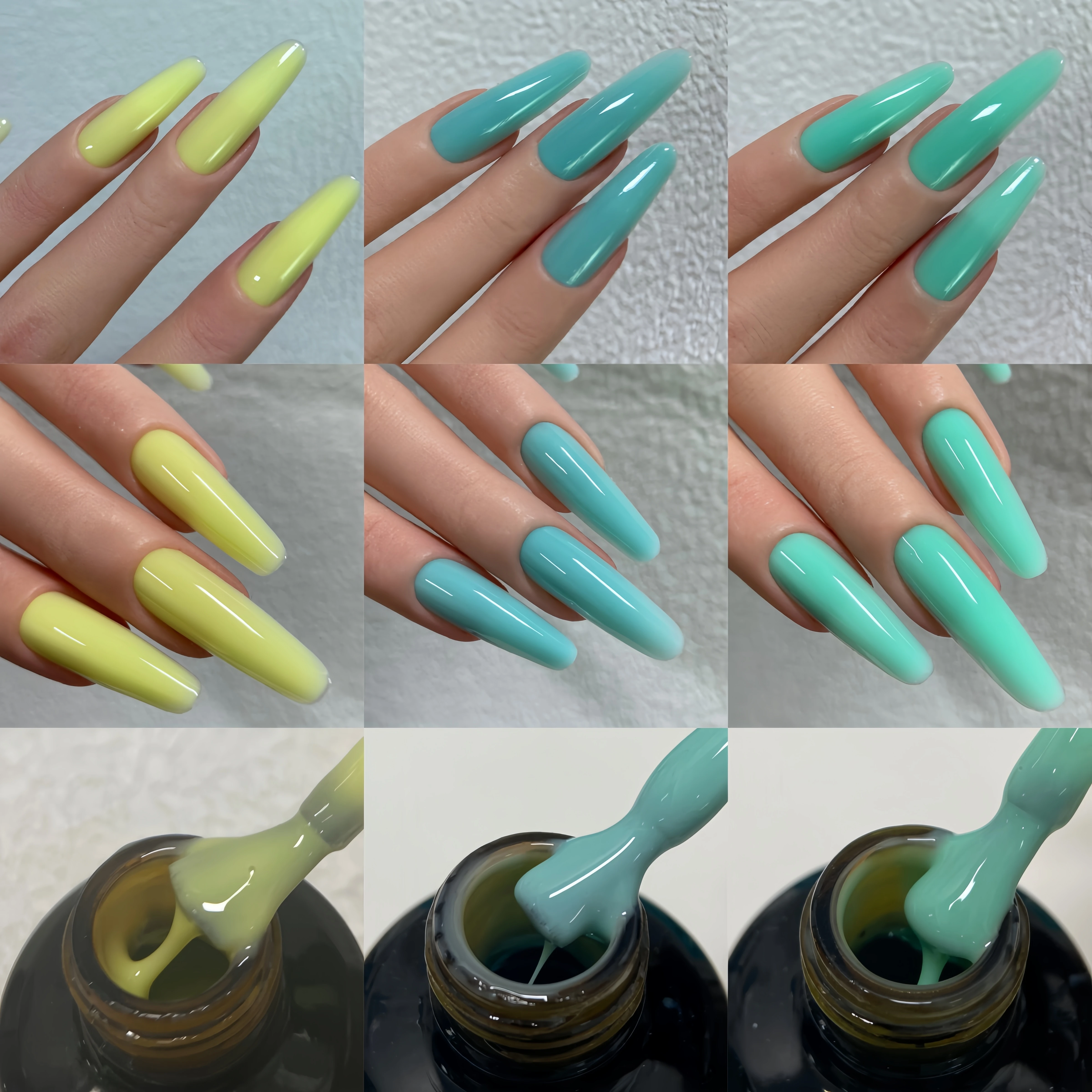 MSHARE 15ml Green Liquid Builder Nail Gel Nail Extension Gel TPO Free Self Leveling Soak Off UV LED Gel in the Bottlle