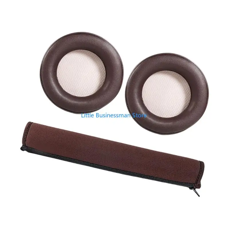 Set aus Proteinleder-Ohrpolstern und Oberbandabdeckung für den täglichen Over-Ear-Gebrauch M76A – Detail 8