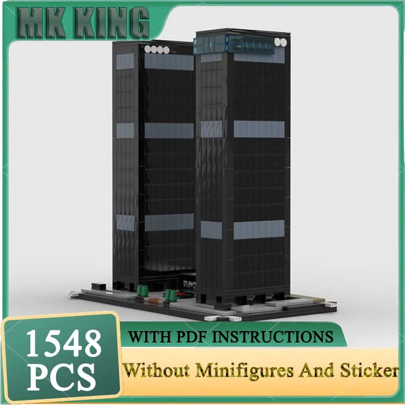 

Modular City Building Model Moc Building Blocks City National Plaza Model DIY Assembly Construction Christmas Toy Birthday Gifts