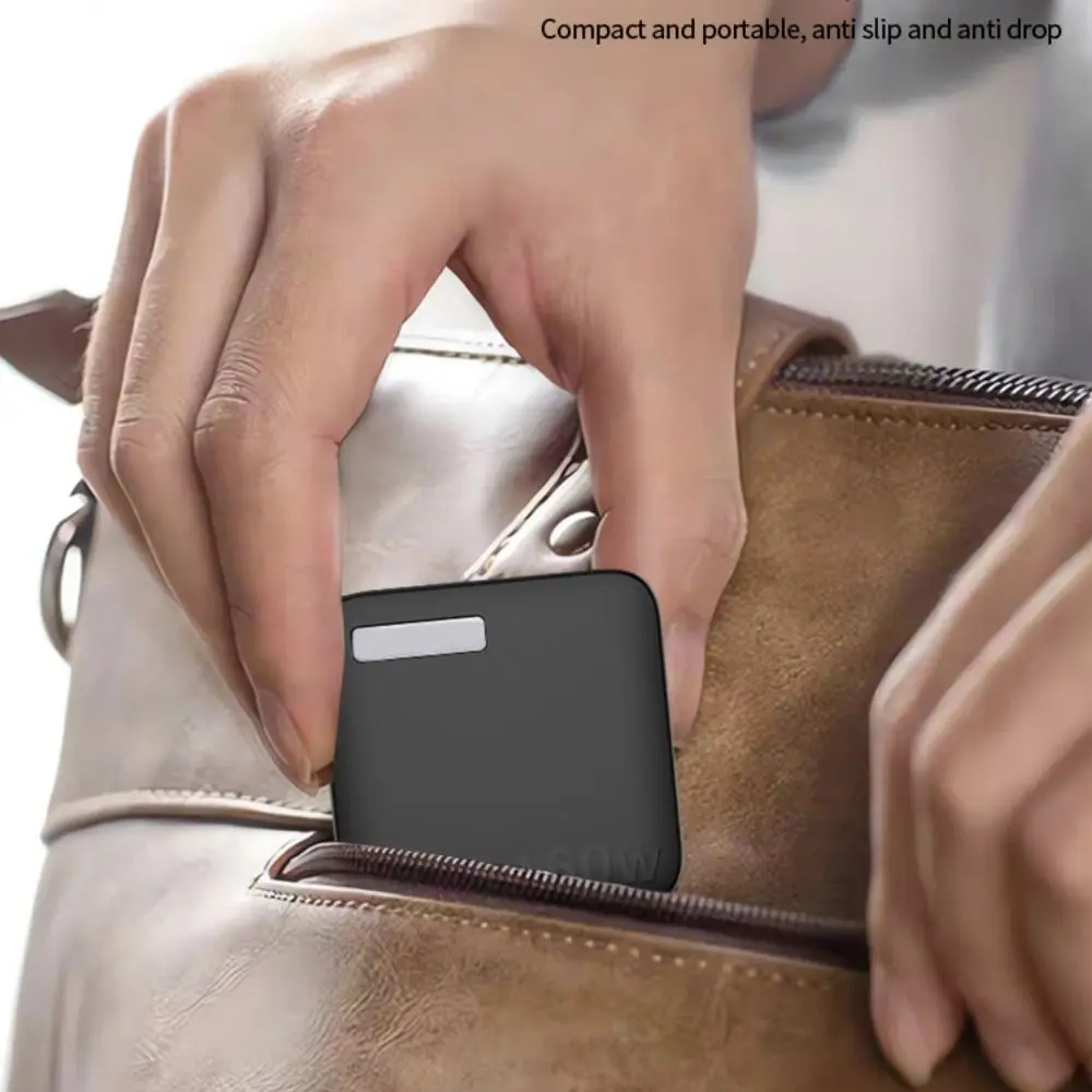 Shockproof Silicone Case Dustproof Solid Color Protective Cover Soft Portable Carrying Case for UGREEN 160W GaN Charger Travel