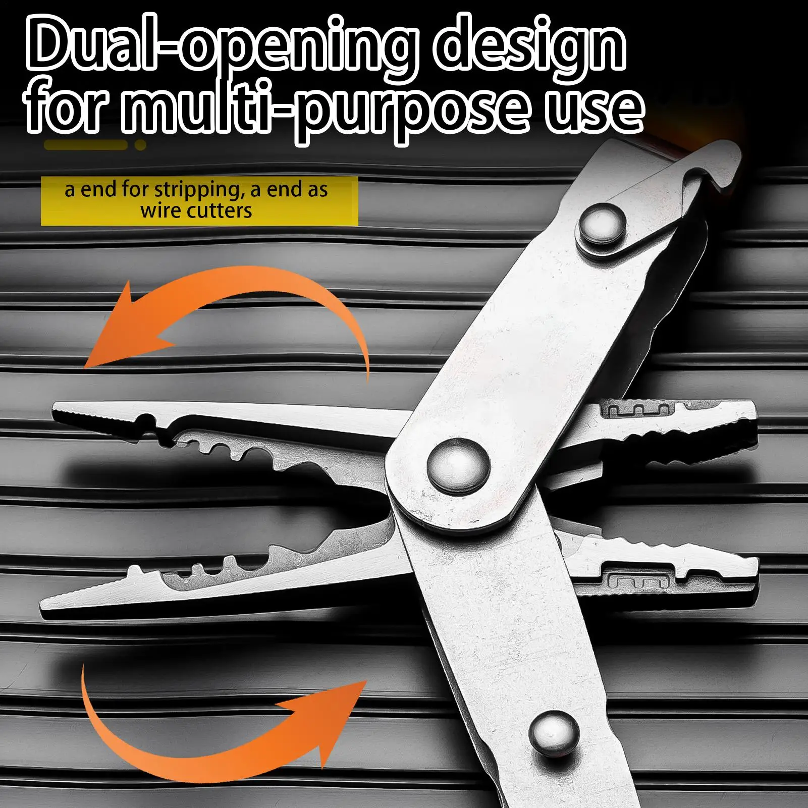 Wire Cutter 2-in-1 Shears Tool Cutting Nipper For Electrical Work Stripping Cutting Crimping Peeling Wires Cables Breaking