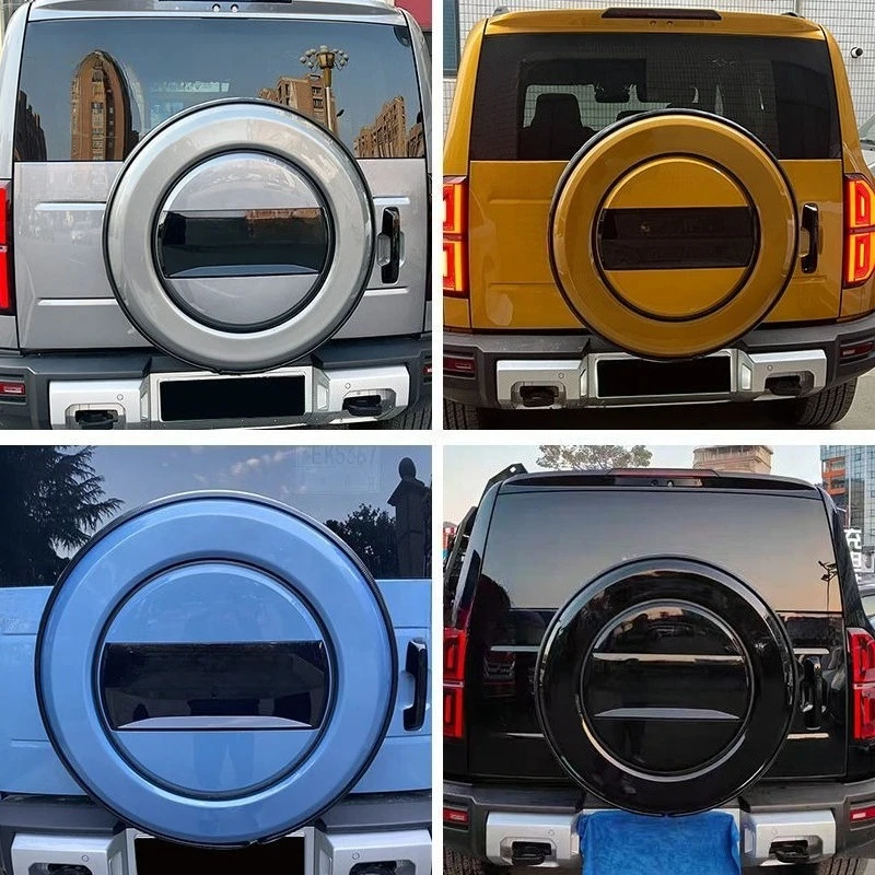 

Equation Leopard 5 Spare Tire Cover; Spare Tire Protector; Appearance Off-road Decoration Accessory.